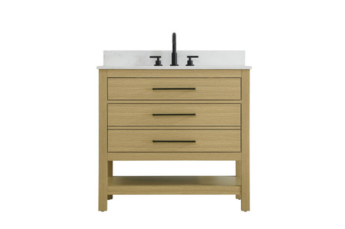 Karson Bathroom Vanity in Honey Brown (173|VF60536MHBBS)