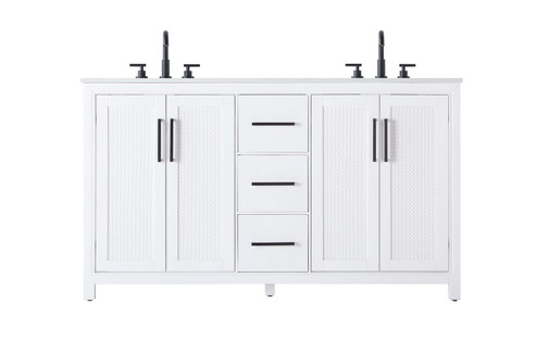 Alina Bathroom Vanity in White (173|VF29560DWH)