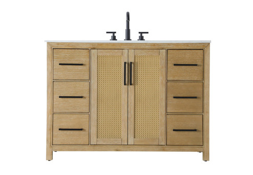 Alina Bathroom Vanity in Linen Oak (173|VF29548LO)