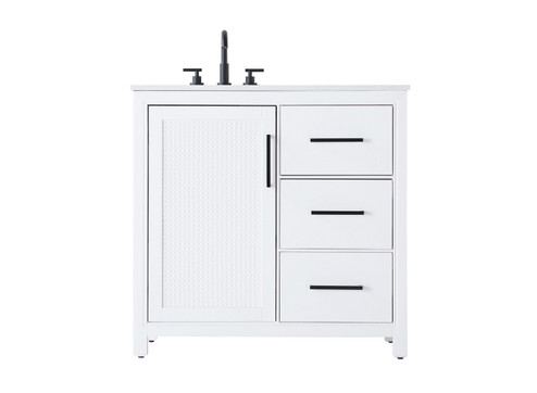 Alina Bathroom Vanity in White (173|VF29536WH)