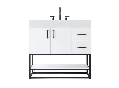 Caroline Bathroom Vanity in White (173|VF29236WH)
