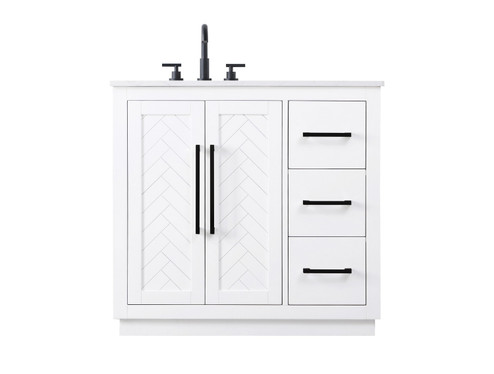 Chase Bathroom Vanity in White (173|VF29036WH) Chase Bathroom Vanity in White (173|VF29036WH)