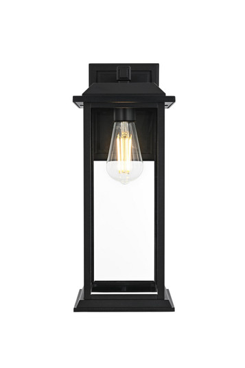 Araceli One Light Outdoor Wall Sconce in Black and Clear (173|OD611W17BK)