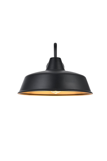 Tinsley One Light Outdoor Wall Sconce in Black and Clear (173|OD610W18BK)