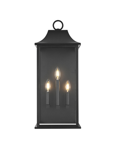 Shepard Three Light Outdoor Wall Sconce in Black (173|OD503W25BK)