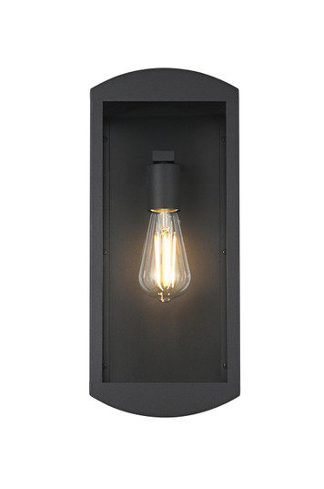 Miles One Light Outdoor Wall Sconce in Black (173|OD410W16BK)