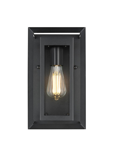 Etting One Light Outdoor Wall Sconce in Black (173|OD355W12BK)