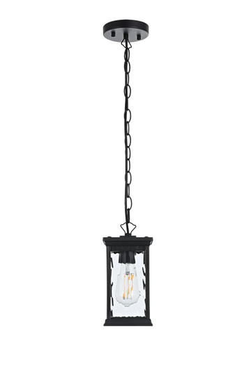 Mascher One Light Outdoor Pendant in Black (173|OD336H11BK)