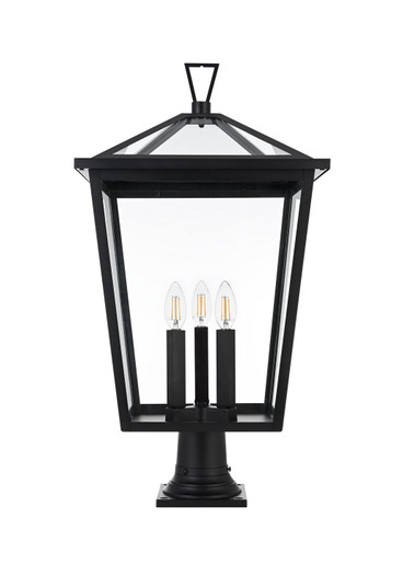 Oxford Three Light Outdoor Post Mount in Black (173|OD334P28BK)