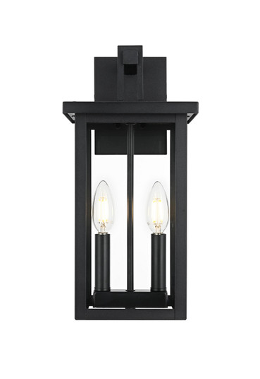 Venango Two Light Outdoor Wall Sconce in Black (173|OD324W15BK)