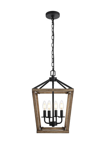 Gage Four Light Pendant in Brown and Black (173|LD511H20BW)