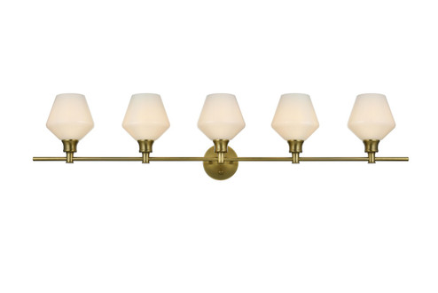 Gene Five Light Wall Sconce in Satin Gold (173|LD2325SG)