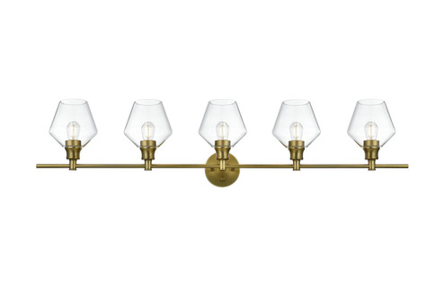 Gene Five Light Wall Sconce in Satin Gold (173|LD2324SG)