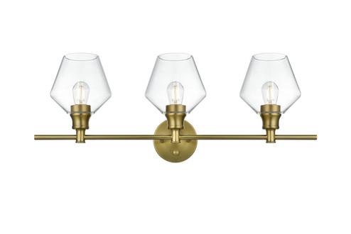 Gene Three Light Wall Sconce in Satin Gold (173|LD2316SG)
