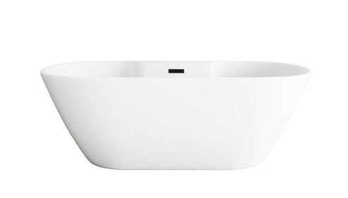 Landon Bathtub in Glossy White (173|BT30567GWMBK)