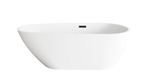 Clinton Bathtub in Glossy White (173|BT30267GWMBK)