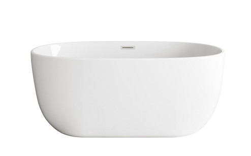 Allegra Soaking Bathtub in Glossy White (173|BT10754GWBNK)