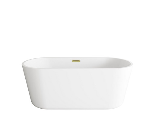 Odette Soaking Bathtub in Glossy White (173|BT10659GWBGD)