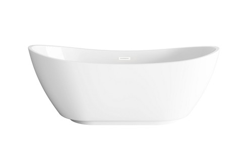 Ines Soaking Bathtub in Glossy White (173|BT10367GWWHT)