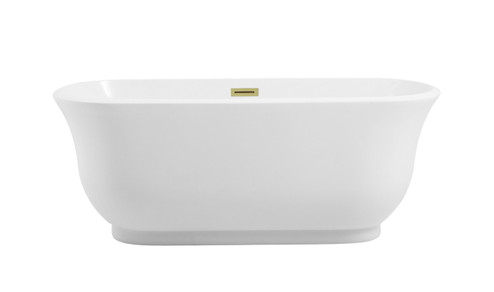 Coralie Soaking Bathtub in Glossy White (173|BT10259GWBGD)