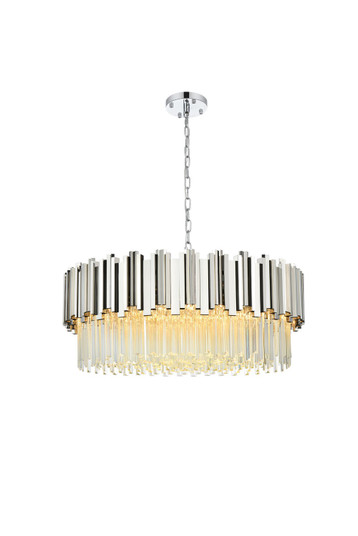 Willow Ten Light Chandelier in Chrome and Clear (173|3400D32C)
