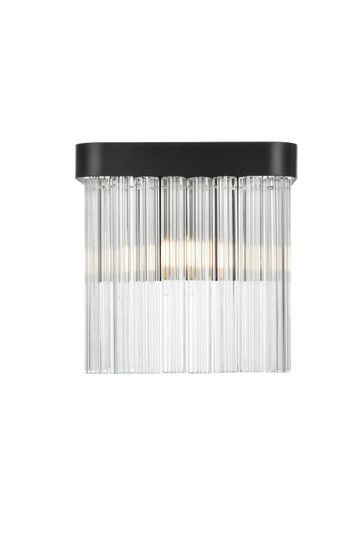 Harlow One Light Wall Sconce in Black and Clear (173|1070W9BK)