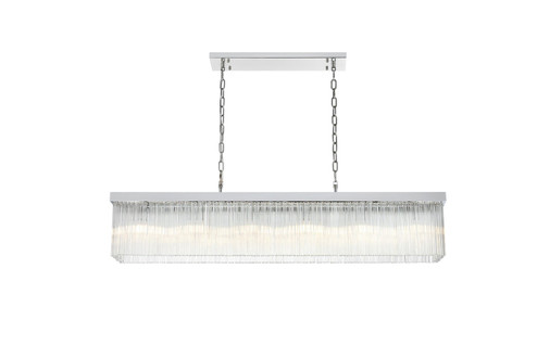 Harlow Six Light Chandelier in Chrome and Clear (173|1070G49C)