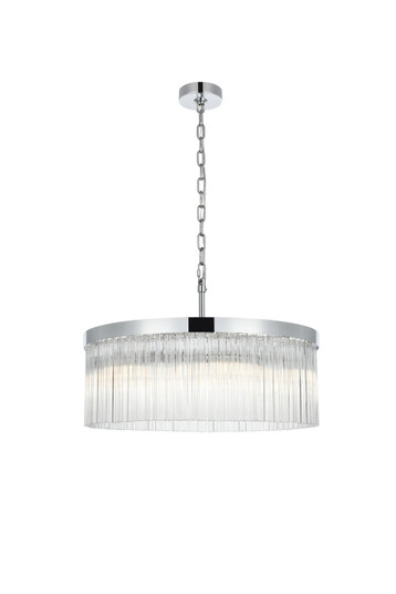 Harlow Six Light Chandelier in Chrome and Clear (173|1070D24C)
