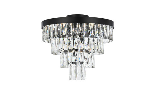 Josephine Six Light Flush Mount in Black (173|1060F18BK)