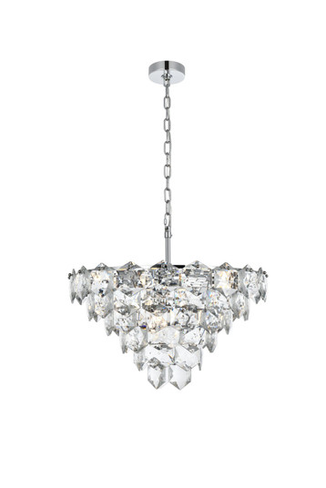 Adaline 11 Light Chandelier in Chrome and Clear (173|1050D24C)