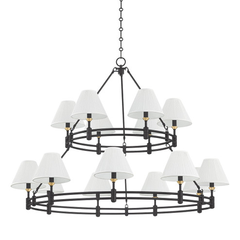 Howard 15 Light Chandelier in Aged Brass/Distressed Bronze (70|MDS1802AGBDB)