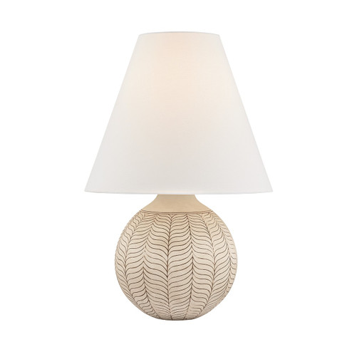 Capers One Light Table Lamp in Aged Brass/Ceramic Ivory Petal (70|CBL9430AGBCIP)