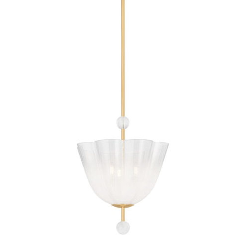 Cambria Heights Three Light Lantern in Aged Brass (70|7817AGB)