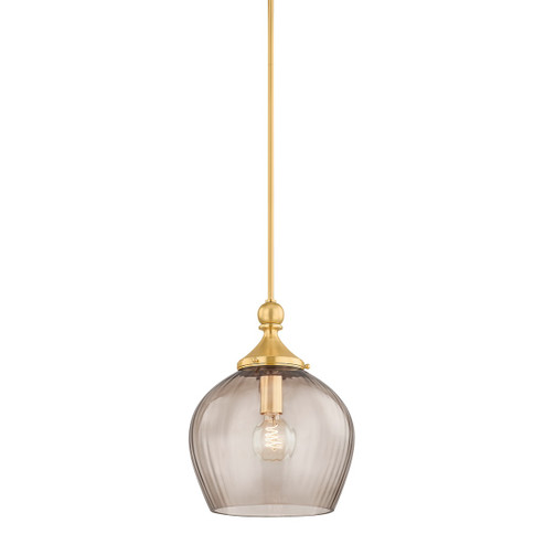 Chatton One Light Pendant in Aged Brass (70|6913AGB)