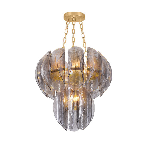 Anatase Five Light Chandelier in Vintage Gold Leaf (68|51824VGL)