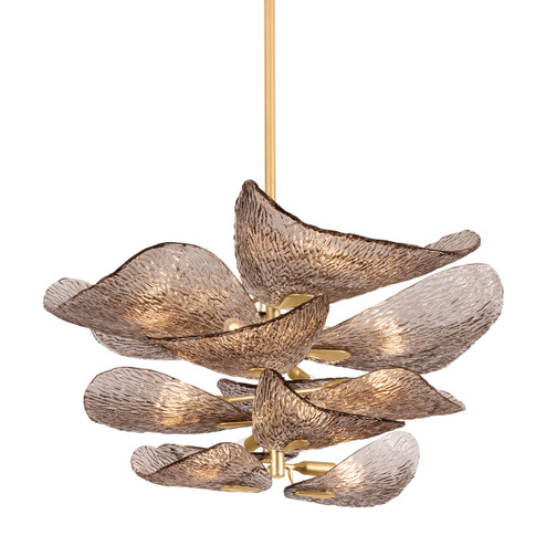 Cardiff 12 Light Chandelier in Vintage Gold Leaf (68|51535VGL)