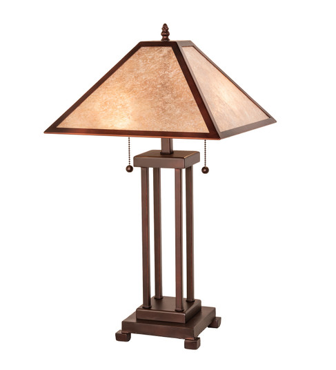 Mission Two Light Table Lamp in Mahogany Bronze Mahogany Bronze (57|283236)