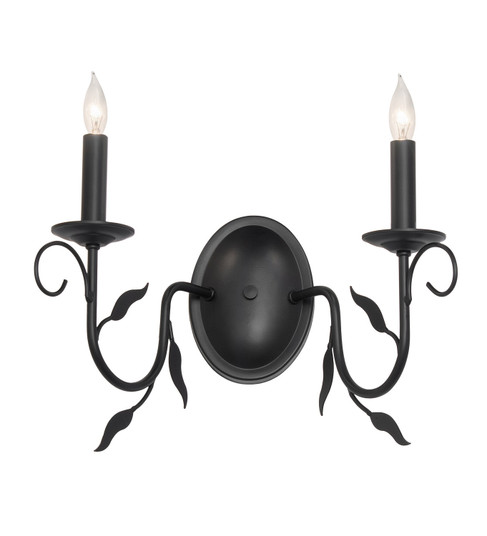 Bordeaux Two Light Wall Sconce in Blackwash (57|283068)