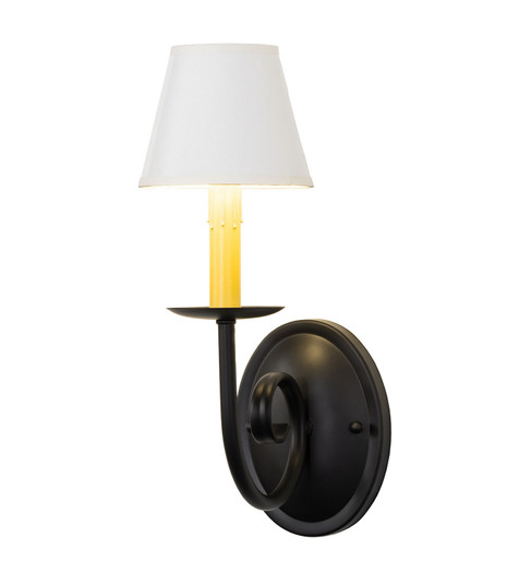 Squire One Light Wall Sconce in Blackwash White Parchment (57|280749)