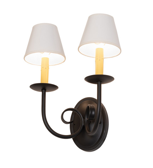 Squire Two Light Wall Sconce in Blackwash (57|280674)