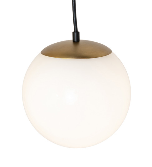 Bola One Light Mini Pendant in Solar Black/Brushed Brass (57|278344)