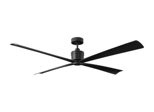 Launceton 72 72'' Ceiling Fan in Midnight Black (71|4LNCR72MBK)