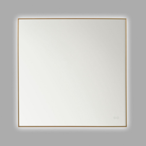 Cadre Mirror in Satin Brass (1|MREL1440SB)