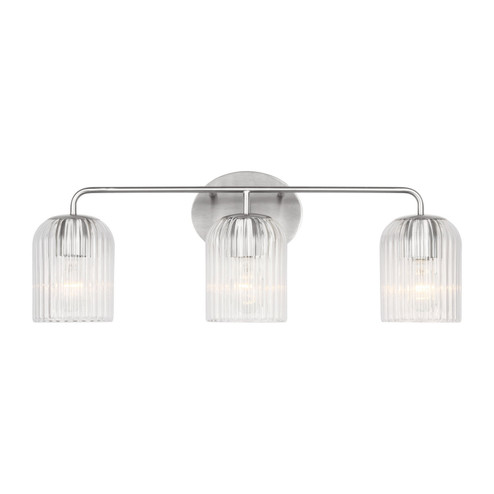 Eisele Three Light Vanity in Brushed Nickel (1|GLV1133BS)