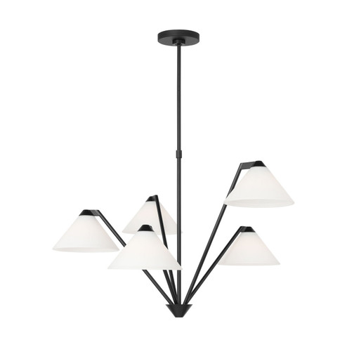 Werley Chandelier in Midnight Black (1|GLC1255MBK)