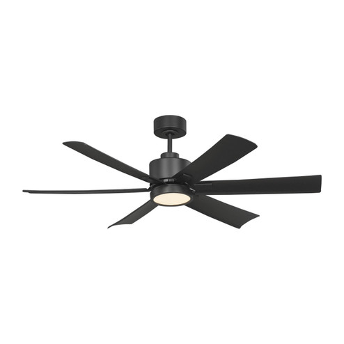 Flera Smart 52 LED 52''Ceiling Fan in Midnight Black (1|6FLSM52MBKD)