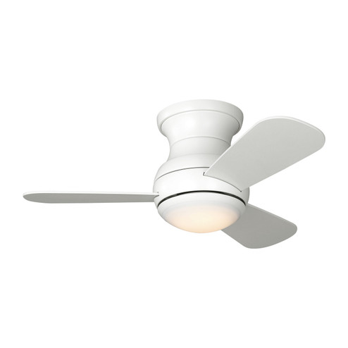 Orbis 32 Hugger LED 32''Ceiling Fan in Matte White (1|3OBSHR32RZWD)