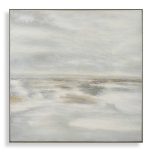Furthest Thing Abstract Art in Gray-washed Wooden (52|32450)