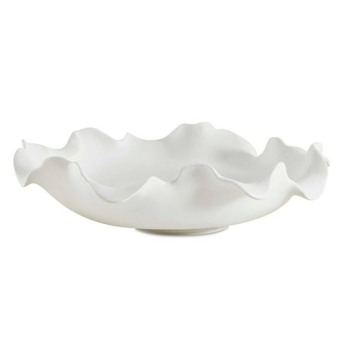 Wave Bowl in White Ceramic (52|18286)