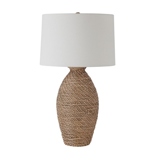 Santal One Light Table Lamp in Natural With Black Wash (443|LPT1352)